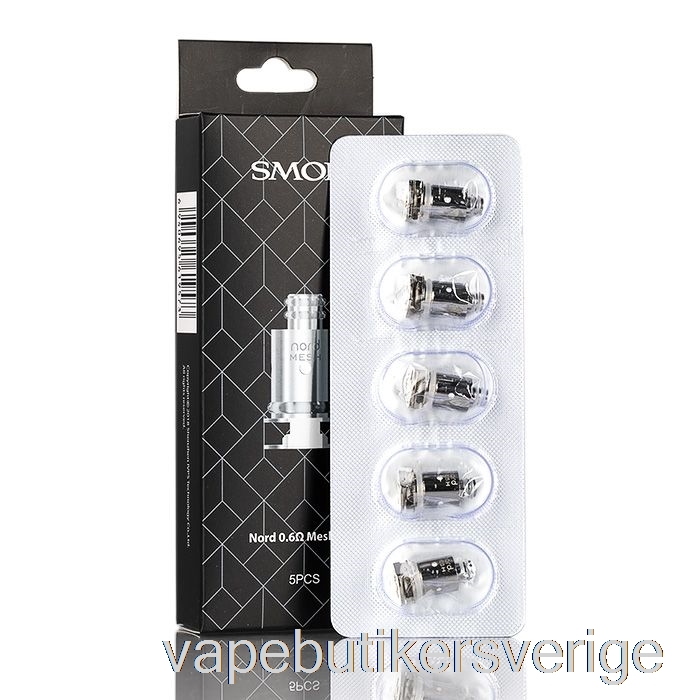 Vape Sverige Smok Nord Utbytesspolar 0,6ohm Nord Mesh Coils
